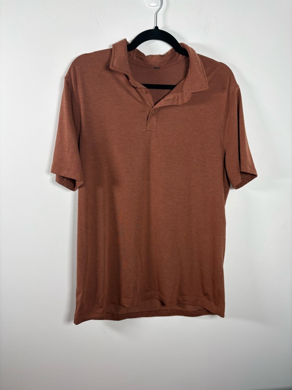 Men's Short-Sleeve Polo Shirt in Rust Brown- Lululemon